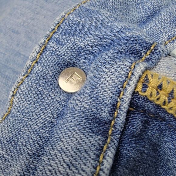 ⬇️ FRAME Denim Le Crop Mini Boot High Waist Frayed Hem Sustainable Jeans Size 32 - Picture 9 of 13